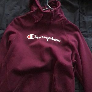 plum champion hoodie